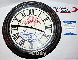 Michael J Fox Christopher Lloyd signed Back To The Future Clock Tower Beckett