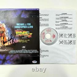Michael J Fox & Christopher Lloyd signed Back to the Future II Laserdisc PSA COA