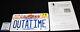 Michael J Fox Christopher Lloyd Signed License Plate Back To The Future, Bas Loa