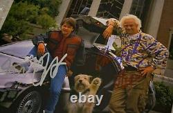 Michael J Fox Signed 10x8 Christopher Lloyd Back To The Future Photo