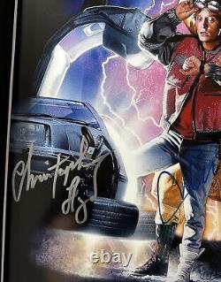 Michael J Fox Signed Back To The Future Photo 16x20 Christopher Lloyd Autograph