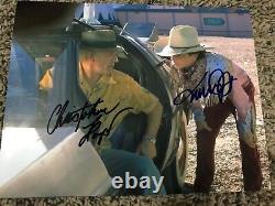 Michael J Fox and Christopher Lloyd Back To The Future Signed 8X10 Photo COA