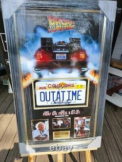 Michael J Fox and Christopher Lloyd SIGNED Back to The Future ACOA Authenticated