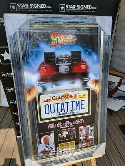 Michael J Fox and Christopher Lloyd SIGNED Back to The Future ACOA Authenticated