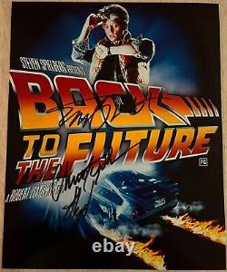 Michael J Fox and Christopher Lloyd Signed Photo, 8x10, COA, Back to the Future