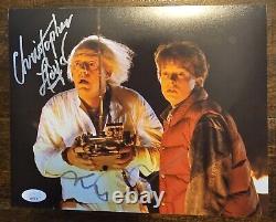 Michael J Fox and Christopher Lloyd signed Back to the Future 8x10 picture