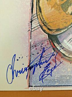 Mondo Back to the Future Flame Vinyl LP Soundtrack signed Christopher Lloyd RARE