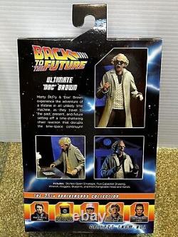 NECA Back To The Future Autograph Doc Brown FIGURE SEALED +Coa Christopher Lloyd