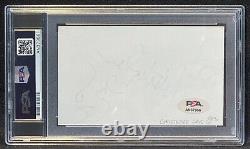 PSA DNA Christopher Lloyd Signed? Auto Slabbed 3x5 Index Card Back to the Future