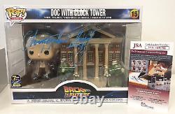 Pop 7BAP Signature Back To Future Doc with Clock Tower 15 Signed Christopher Lloyd