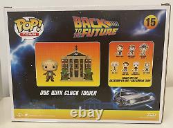 Pop 7BAP Signature Back To Future Doc with Clock Tower 15 Signed Christopher Lloyd