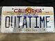 Signed Back To The Future Christopher Lloyd Movie Car License Plate Jsa Cert
