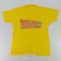 VTG 80s Back To The Future Single Stitch Screen Stars Movie T-Shirt Large